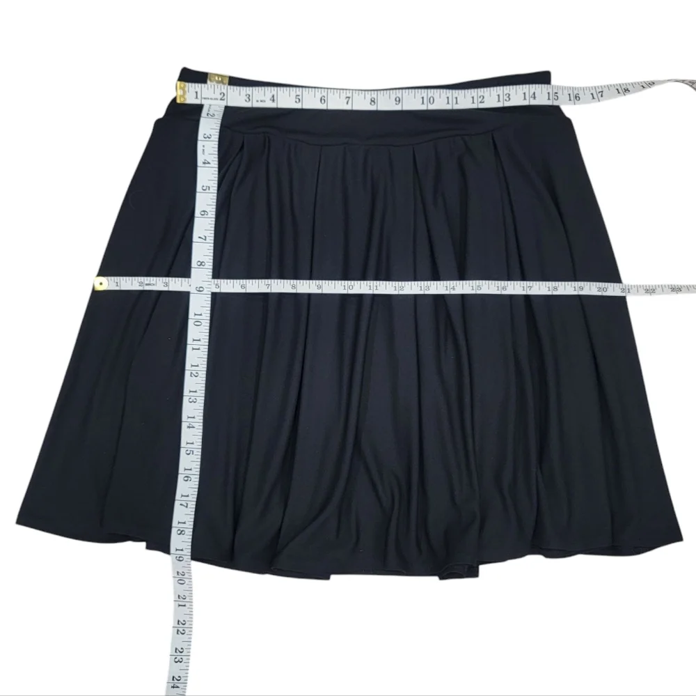 Black Pleated Skirt Balletcore Sporty Tennis Girlie Flared Women’s L/XL - Picture 8 of 12